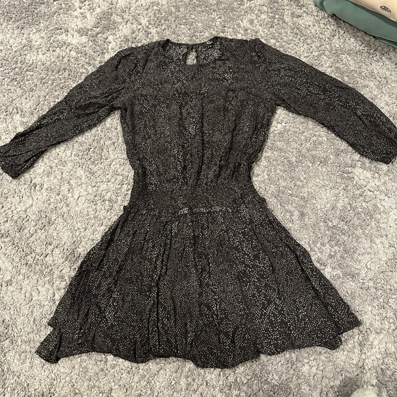 Rails snakeskin print dress with elastic waist - Picture 1 of 4